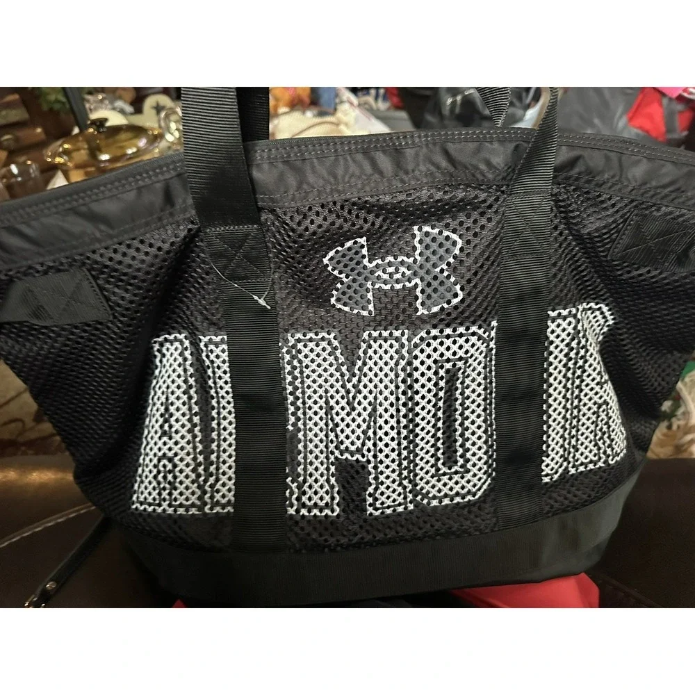 Under Armour UA Undeniable Duffle Bag 55L OSFM Black/White Zip 5 Pockets